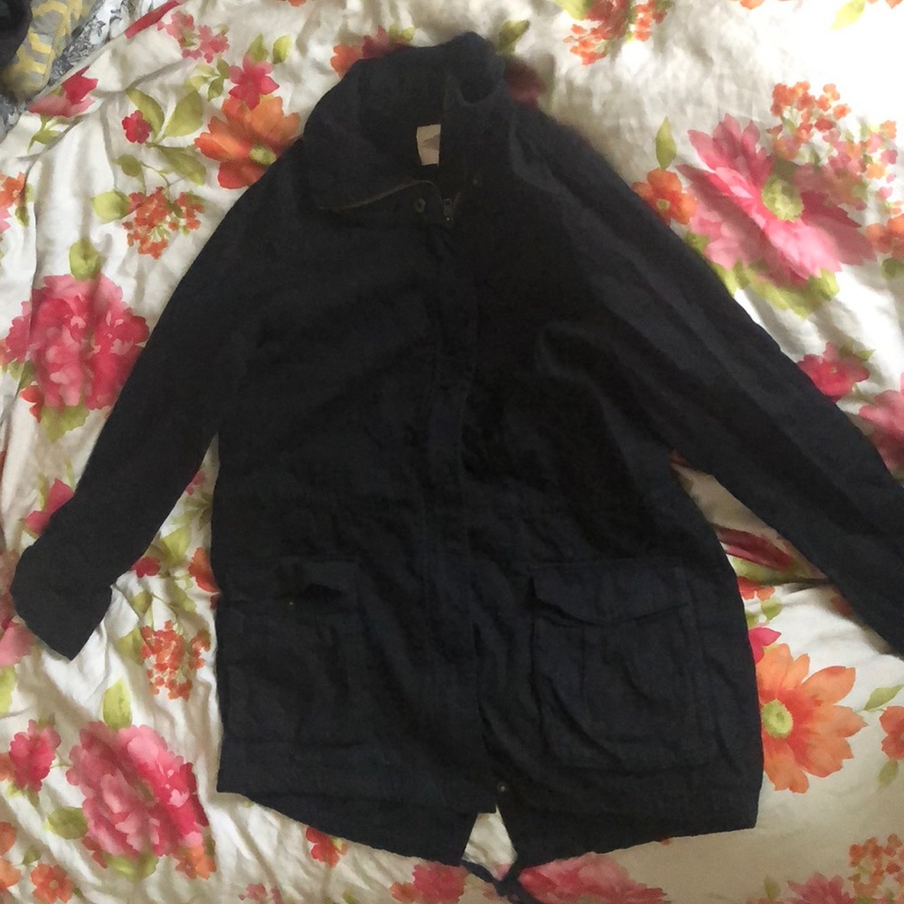 🔌f21 black utility jacket 🔌